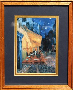 Night Cafe or Cafe Terrace at night giclee of Vincent Van Gogh painting 9x11