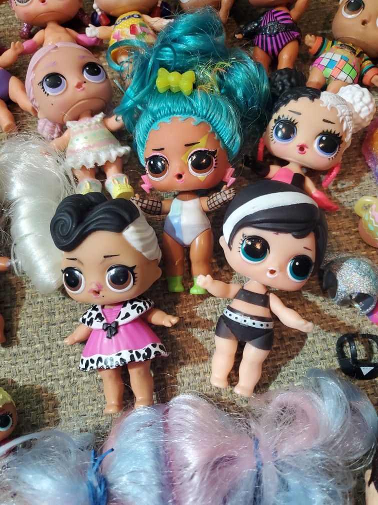 Lol Doll's, With Exchangeable Heads & Accessories