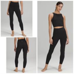 Nwt Lululemon Wunder Train Black 25” 