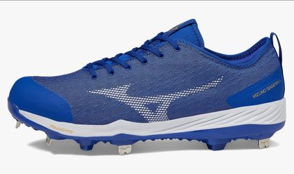 Brand New Mizuno Dominant 4 Blue lWhite Metal Baseball Cleats Men Sizes 9, 12