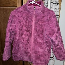 North face Girls large Zip Up Reversible Jacket