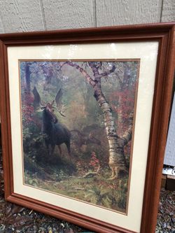 Framed Moose Print