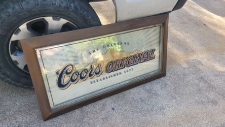 Vintage huge Coors mirror sign