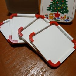 Vintage Hinmark Christmas Coasters 