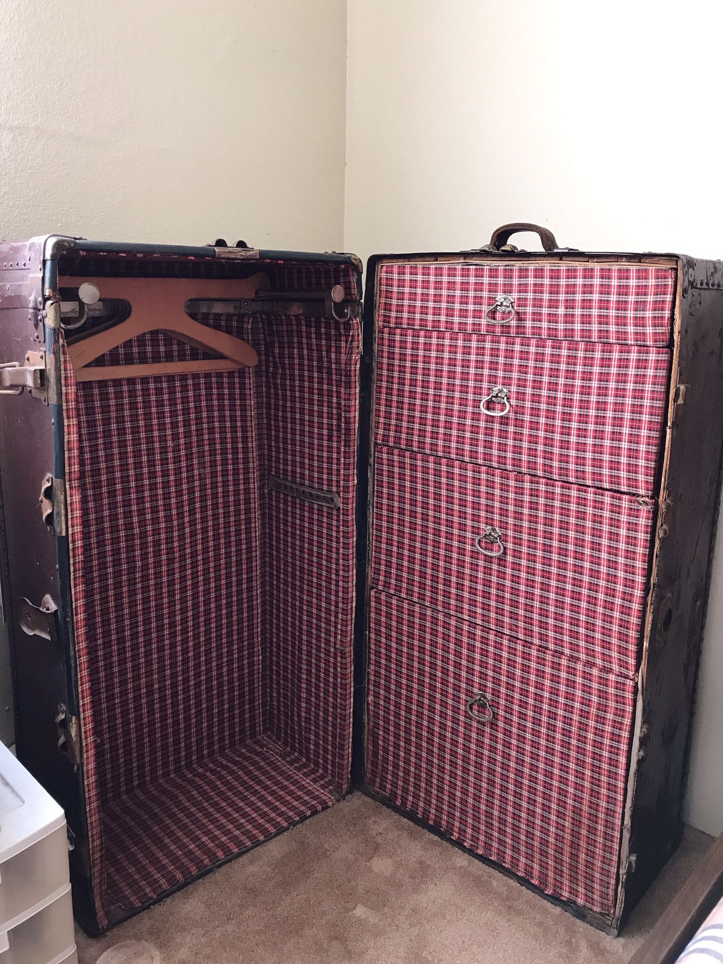 Antique Steamer travel trunk