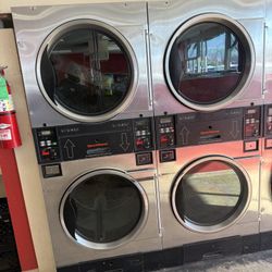 Speed Queen Dryers 30 Lbs Stack Stainless Steel