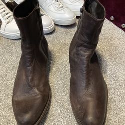 Mens Magninni Brown Leather Boots Sz10