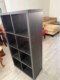 IKEA Kallax 8-Cube Organizer Shelf – Black-Brown