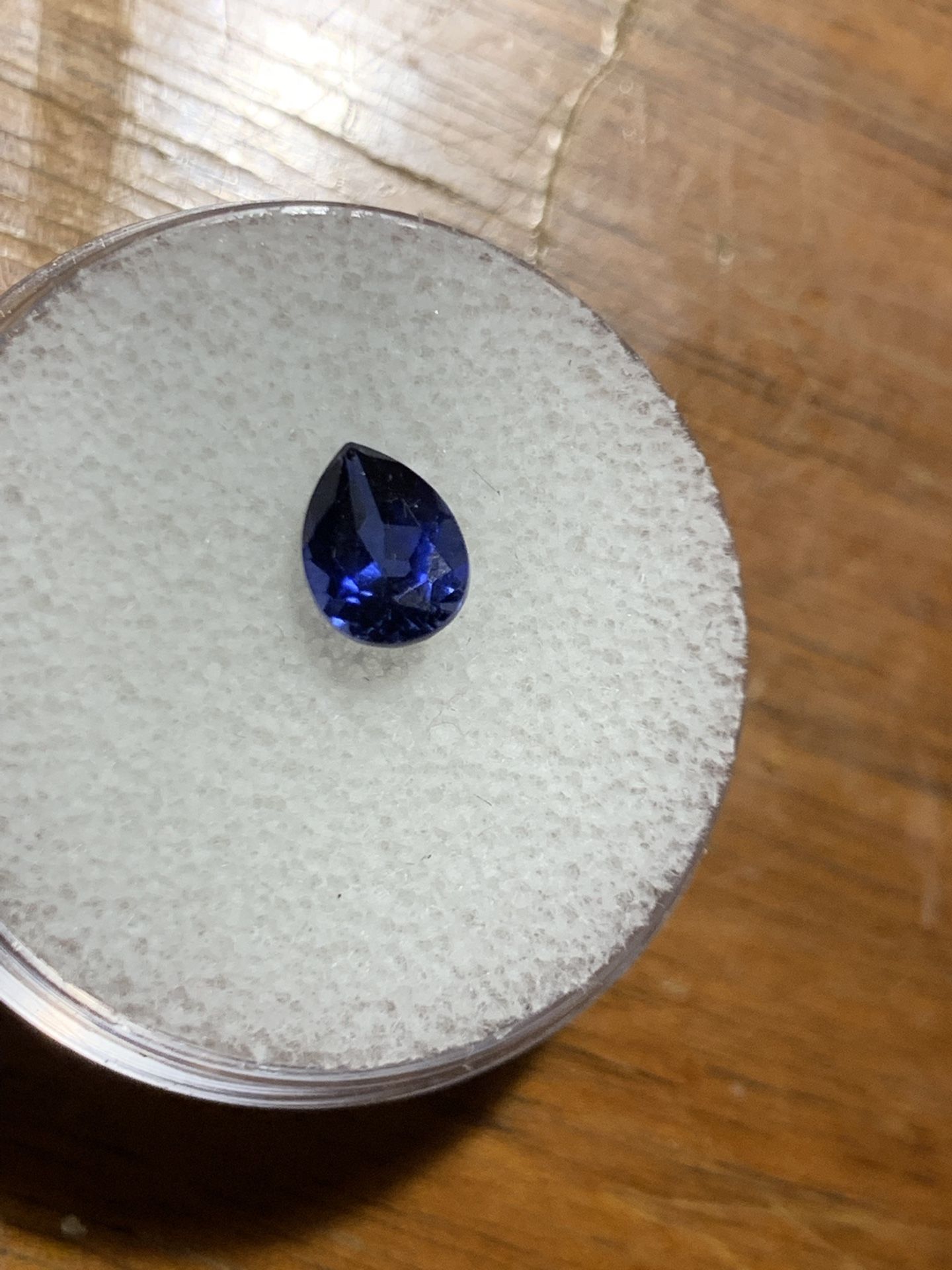 Premium Blue Pear Cut Sapphire, Natural .6ct