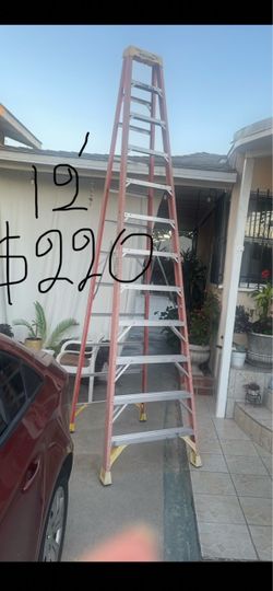 Excellent condition, 12 feet and more sizes available five glass ladders