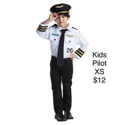 Kids Pilot Career Day Halloween Costume 4/5T / Traje de Piloto