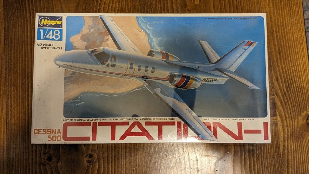 Model plane: Hasewaga Cessna 500 Citation-1 Scale 1/48
