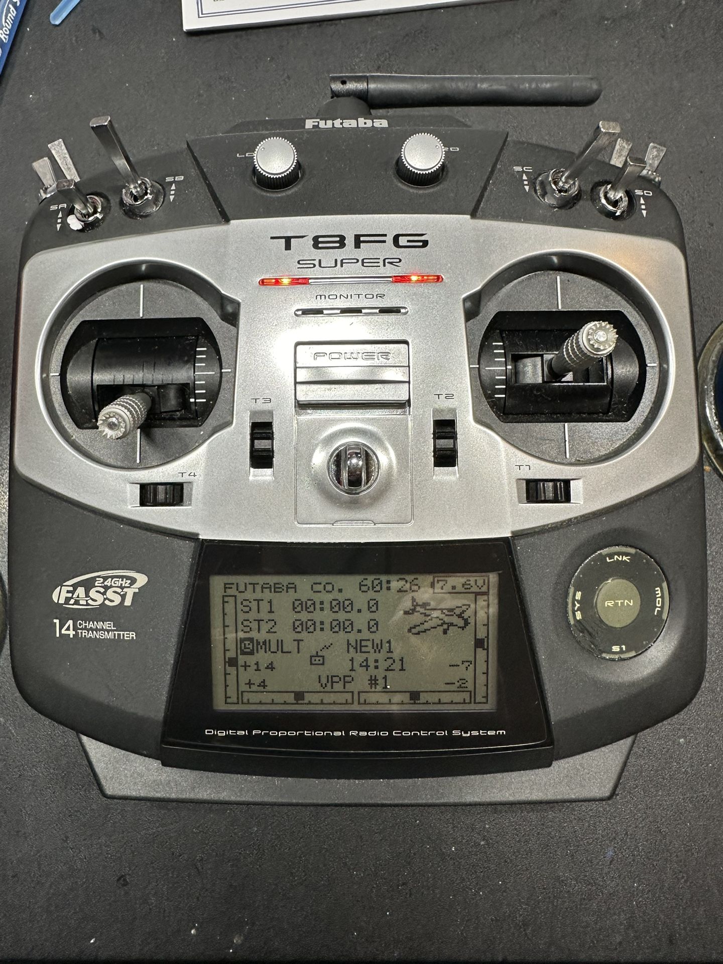 Futaba T8FG 14-Channel FASST-2.4GHz Multi-ch/7-ch Mode Selectable