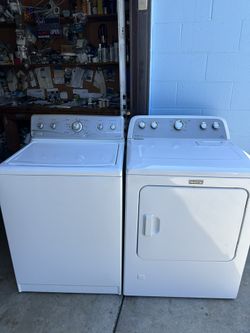 Gas Dryer And Top Load Washer Maytag .