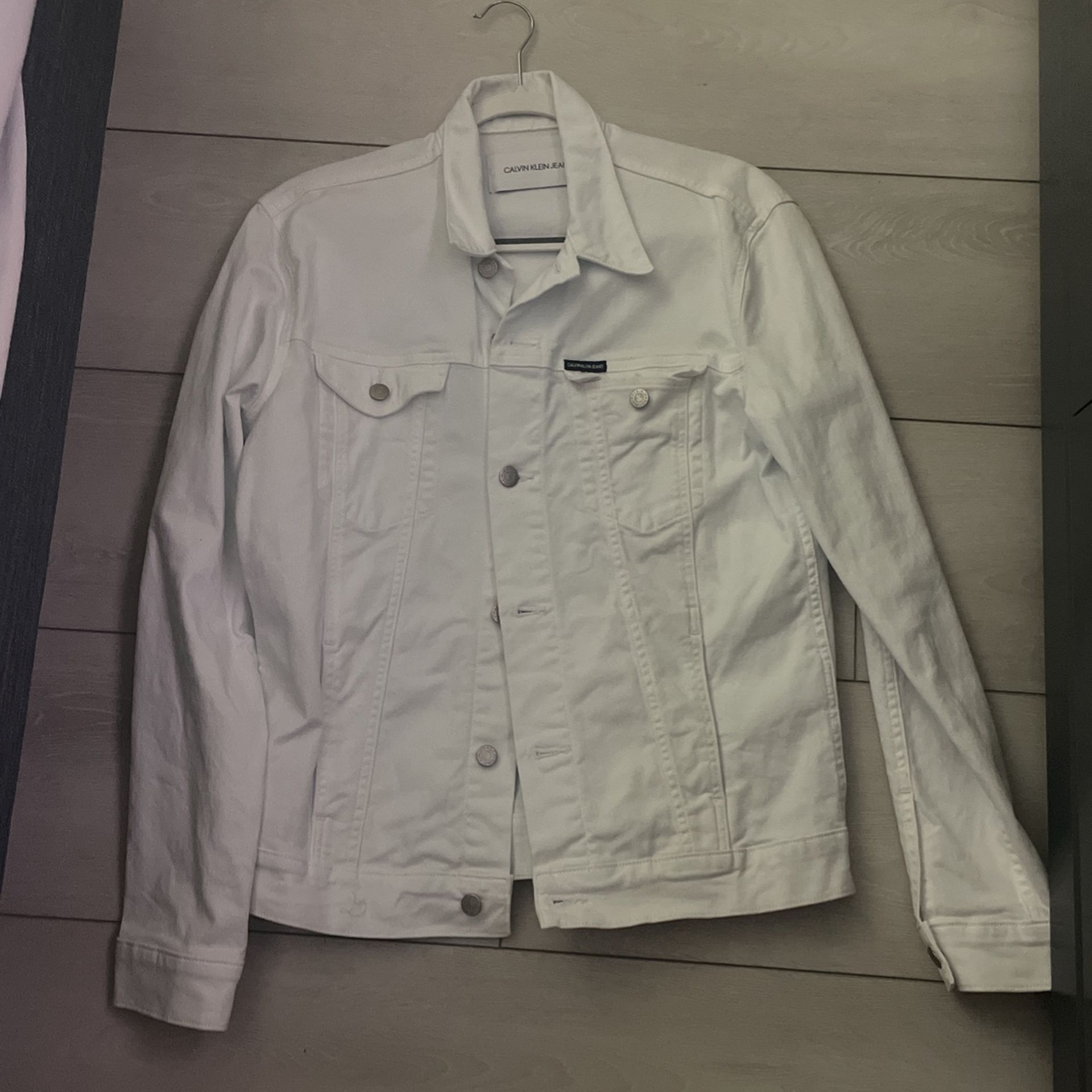 White Calvin Klein Jacket Small