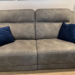 Two separate sofas -Sofa Fabric Dual Power Reclining- Zero Gravity Reclining 