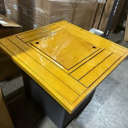 🚨Sale🚨 28”Outdoor Propane Fire Pit Table, 50,000 BTU Patio Firepit With Wind Guard