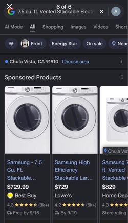 Samsung Electric Dryer (Brand New w/ Original Packaging)