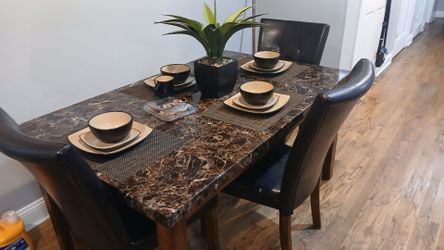 Brown table chairs not available