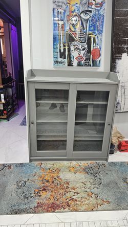 Glass door cabinet