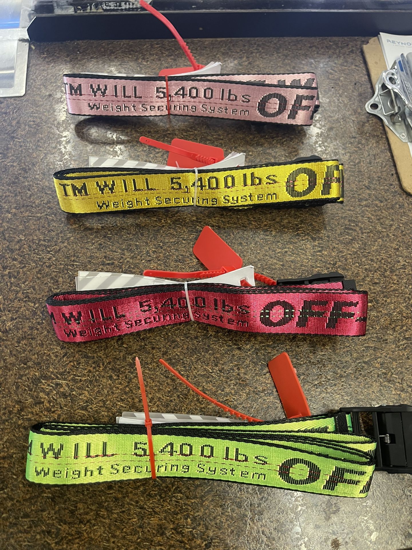 Off-White Industrial Belts