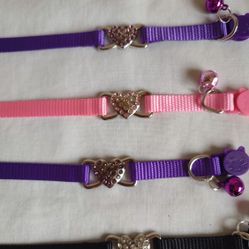 Heart Cat Collars With A Bell