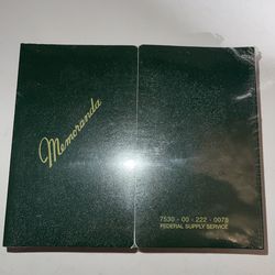 Green Memorandum books   , 12 PACK