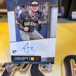 Jackson Merrill 2024 Topps Museum Collection /50 Archival Rookie RC Auto #AA-JME