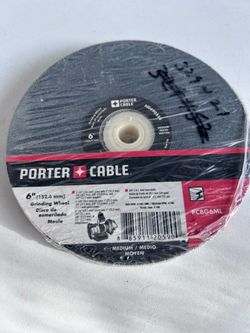 PORTER-CABLE PCBG6ML 6-Inch by 3/4-Inch by 1-Inch Medium Bench Grinding Wheel