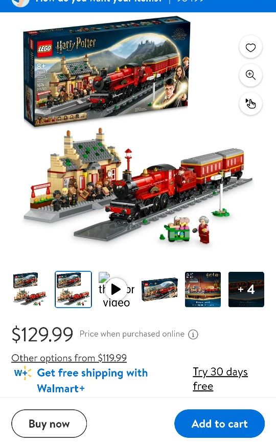 Harry Potter Lego Train