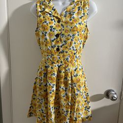 Yellow flower dress