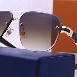 Designer Brown Handle Sunglasses 