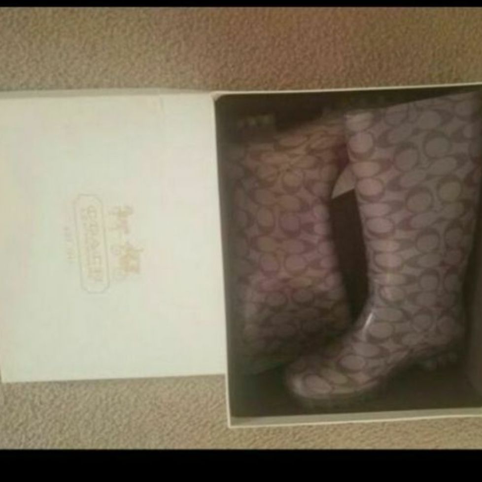 Coach rain boots