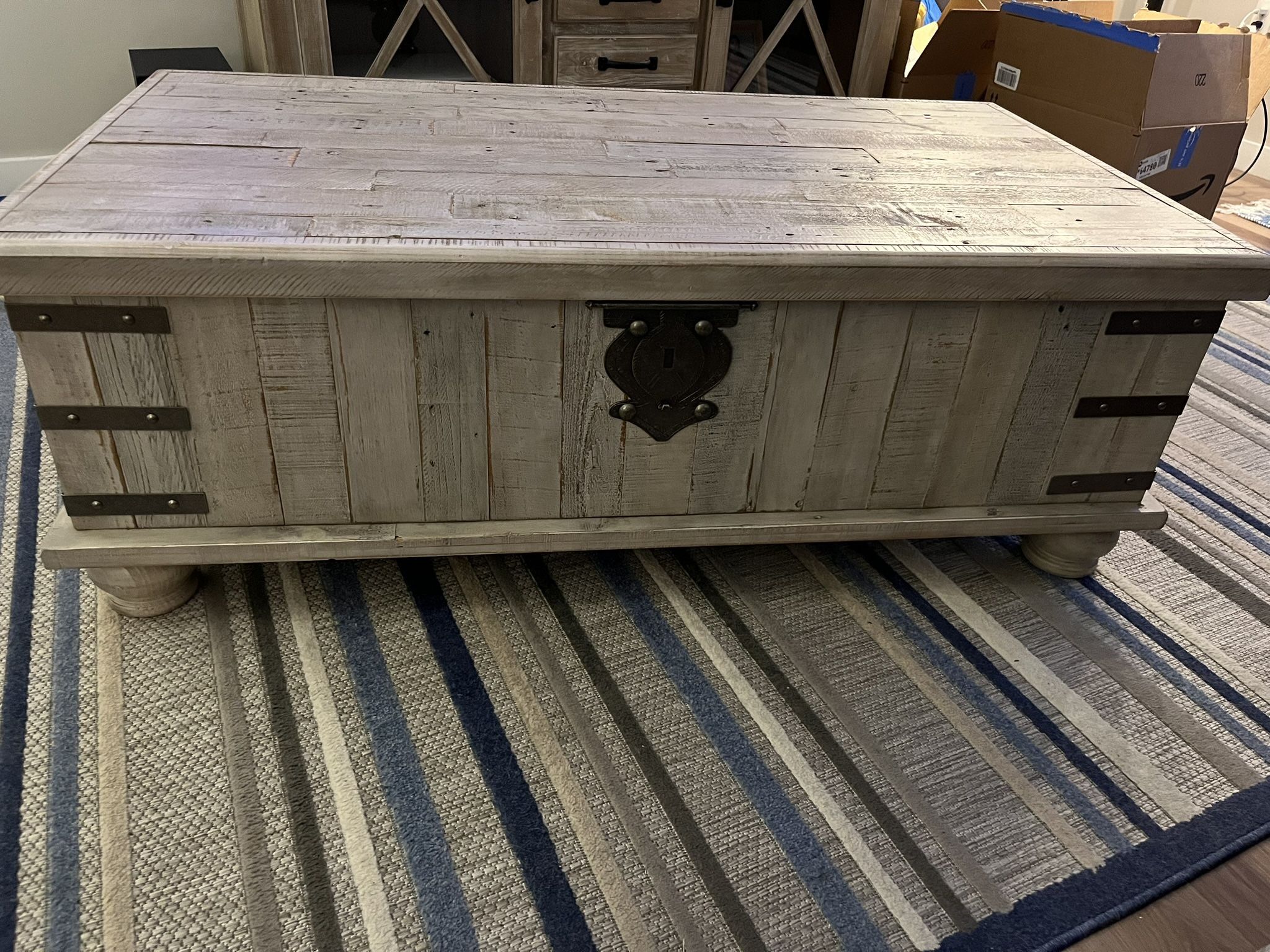 Rustic Convertible Chest Coffee Table