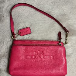 Hot Pink Mini Coach Wallet 