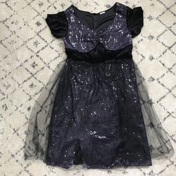 Halloween dress purple sequins and black