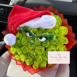 The Grinch Inspo Bouquet Ramo Buchon Mr Grinch 