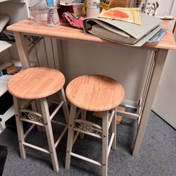 Bar Height Table Dining W 2 Stools