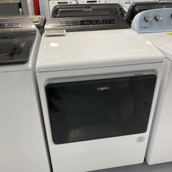 Whirlpool White 7.4 Cu. Ft. Smart Top Load Electric Dryer