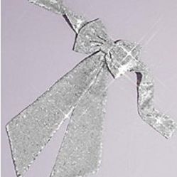Sparkly Crystal Silver Blingy Flower Girl Sash with bow  for $15 each