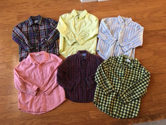 6 pcs Boys EUC Shirts Bundle