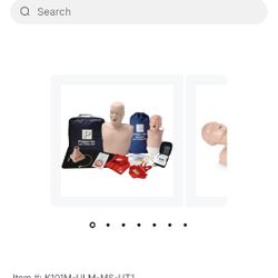 Cpr Mannequins, Adult And Child Set With Aed Ultra Trainer, Instructional Dvd And Carrying Classes For Both