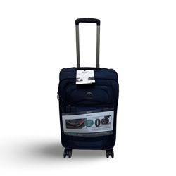 Delsey Paris Helium DLX 22" Spinner Carry On Suitcase – Blue