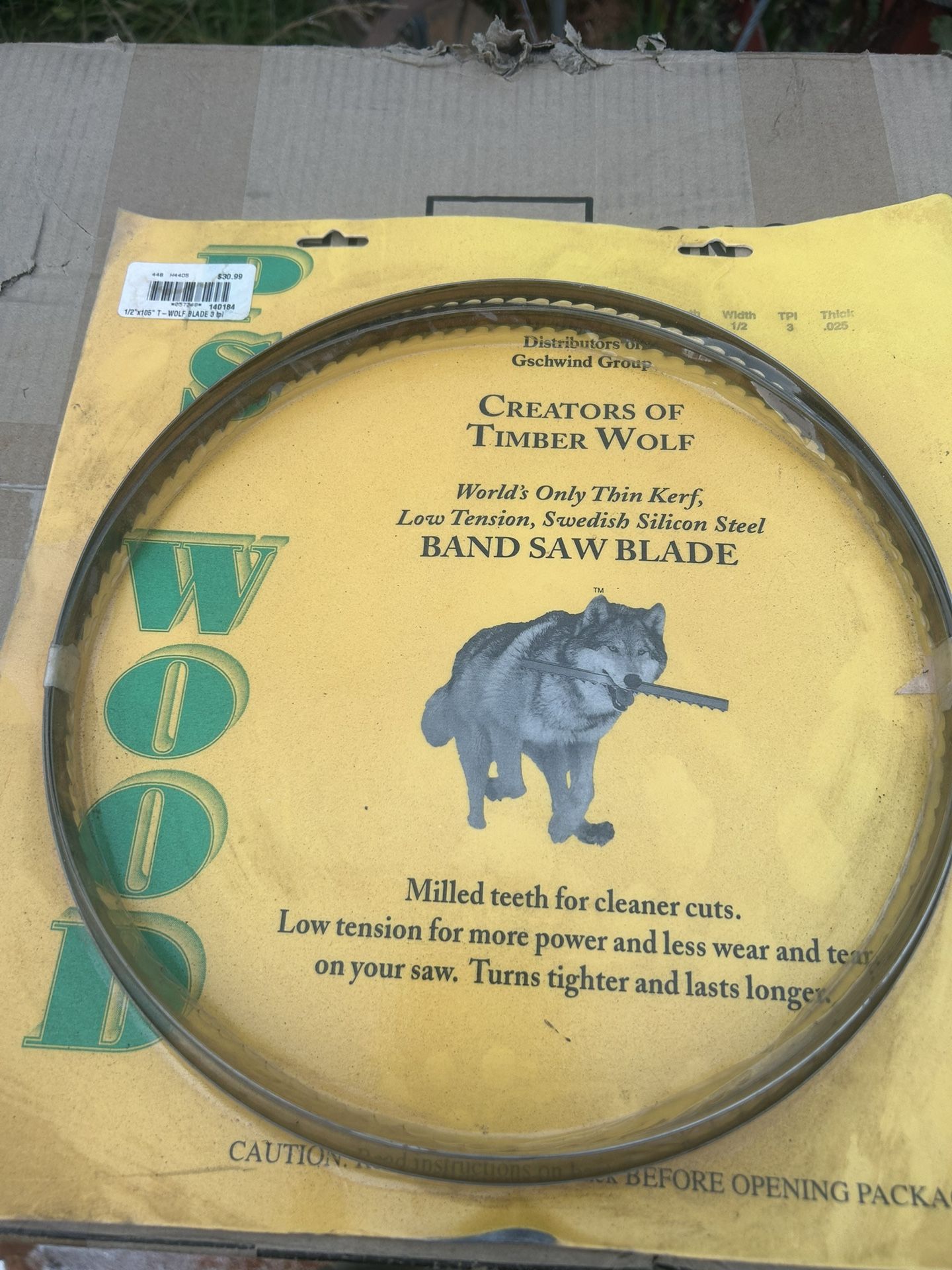 New Bandsaw Blade
