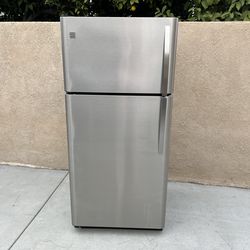 Kenmore Refrigerator Stainless Steel 18cu Ft 30x30x66🚨👍3 MONTHS WARRANTY