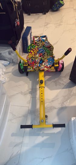 GoTrax hover board with hover max go kart seat thing