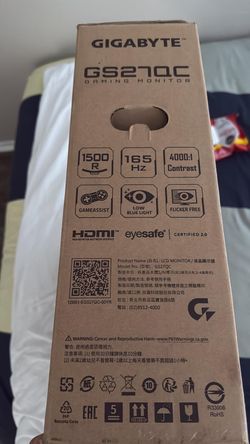Gigabyte GS27QC 27” Curved Gaming Monitor