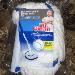 Mr Clean Microfiber Twist Mop with Magic Eraser Refill