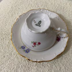 Set De TASAS DE CAFE ANTIGUA DE PORCELANA FILETEADO DIFERENTES MODELOS C//