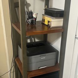 Tall Wood/Metal Shelve 